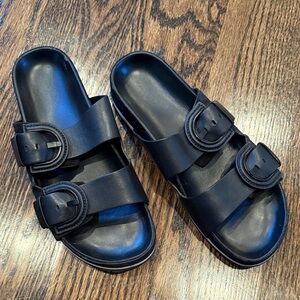 Vince sandal, black, size 9.5